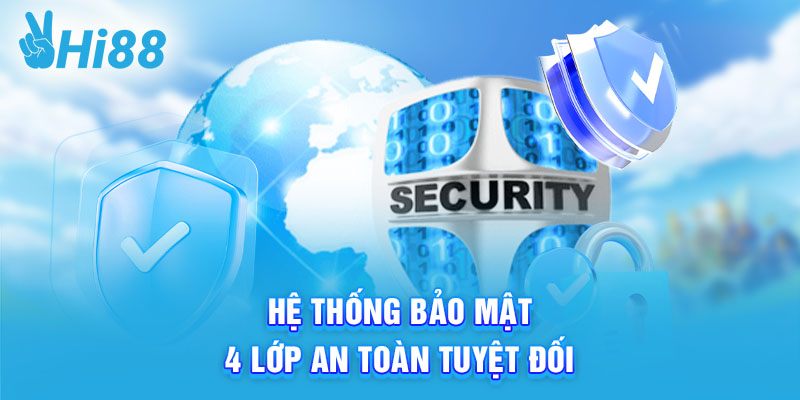 Hệ thống bảo mật 4 lớp an toàn tuyệt đối