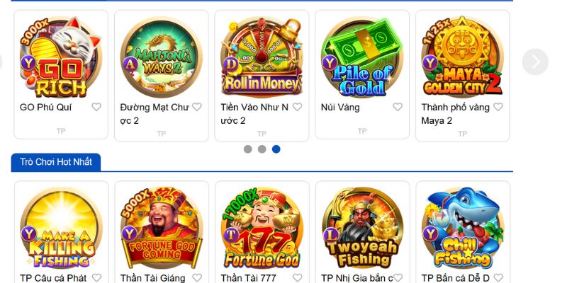 Trải nghiệm hàng trăm phiên bản game slot hoành tráng